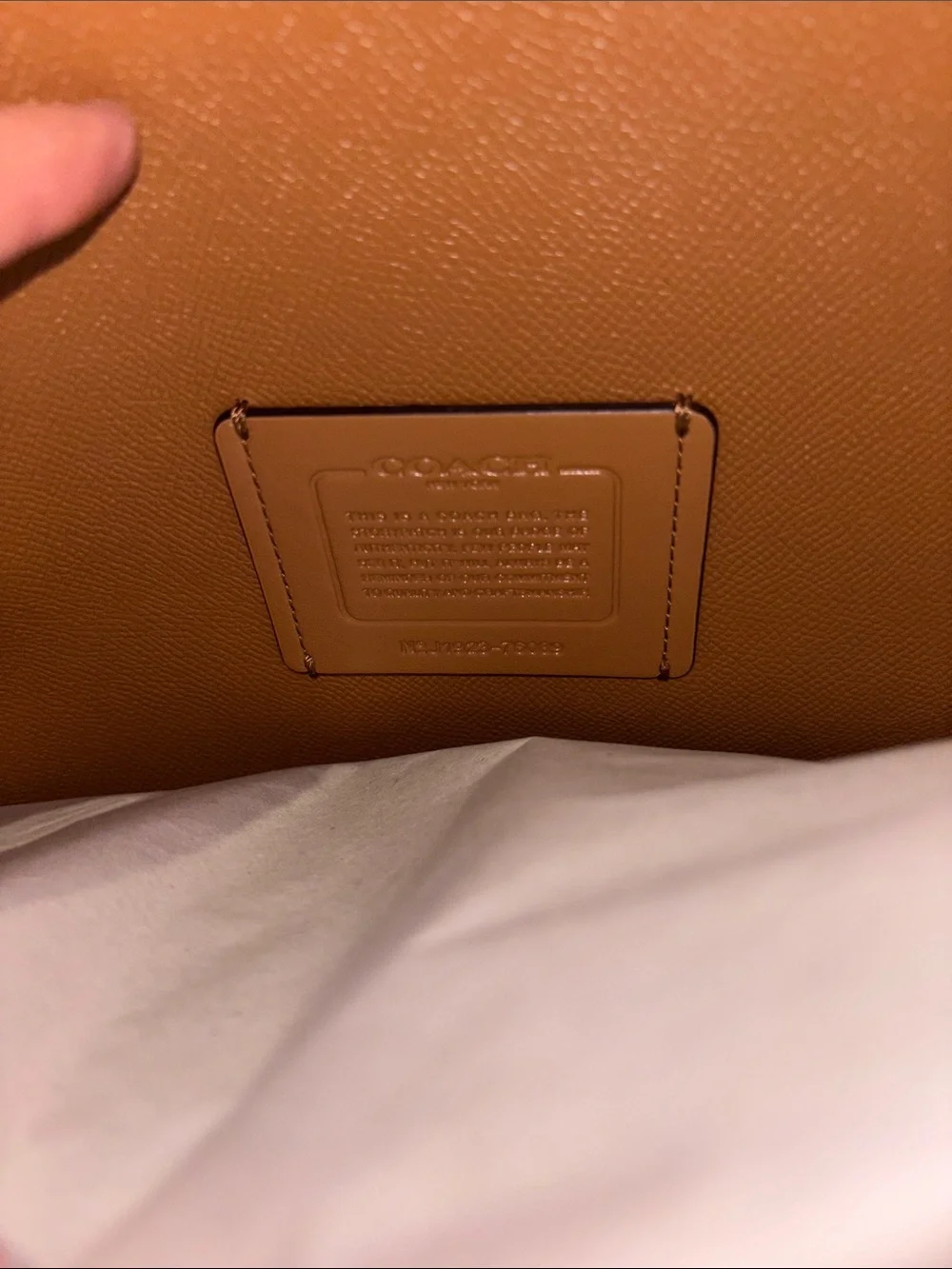 Coach Two-Tone Pebble Leather Satchel in Light Pink and Beige